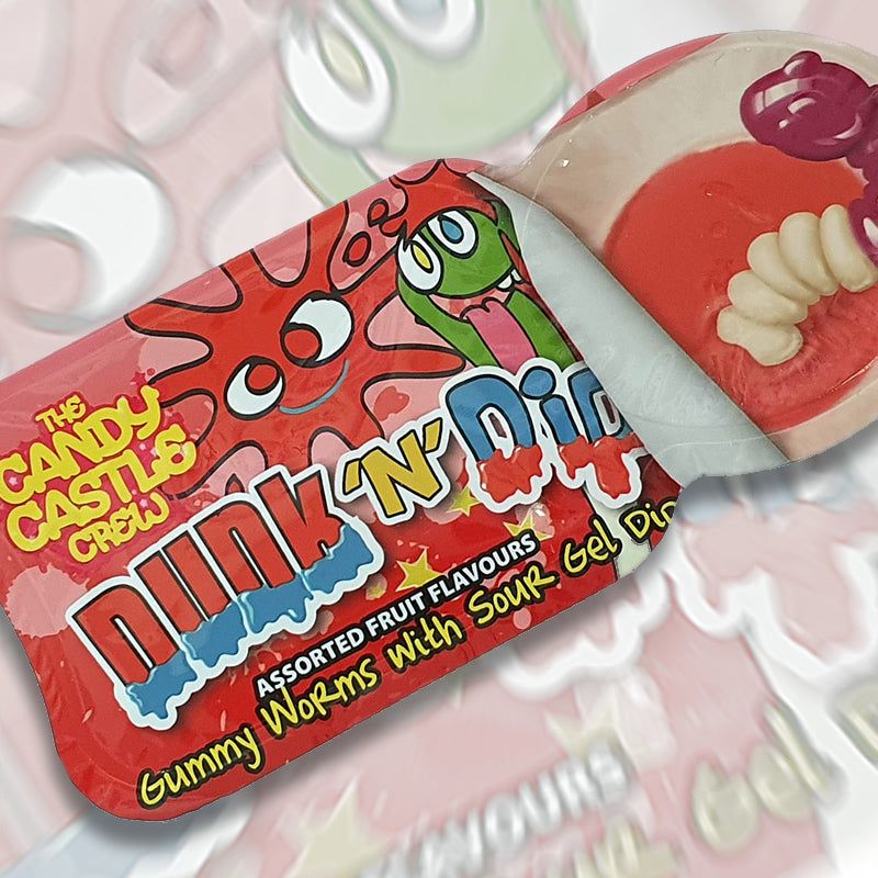 Candy Castle Dunk N Dip Worms & Sour Gel 1