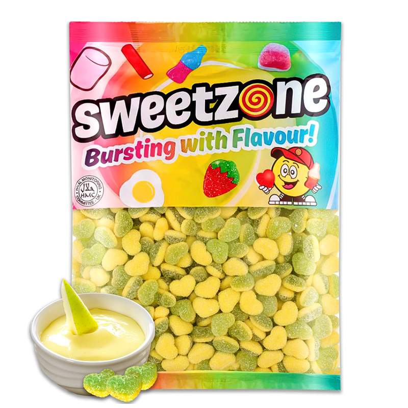 Apple & Custard Hearts